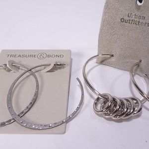 Nordstrom Treasure & Bond  Hammered Hoop Earrings Urban Outfitters Hoop earrings